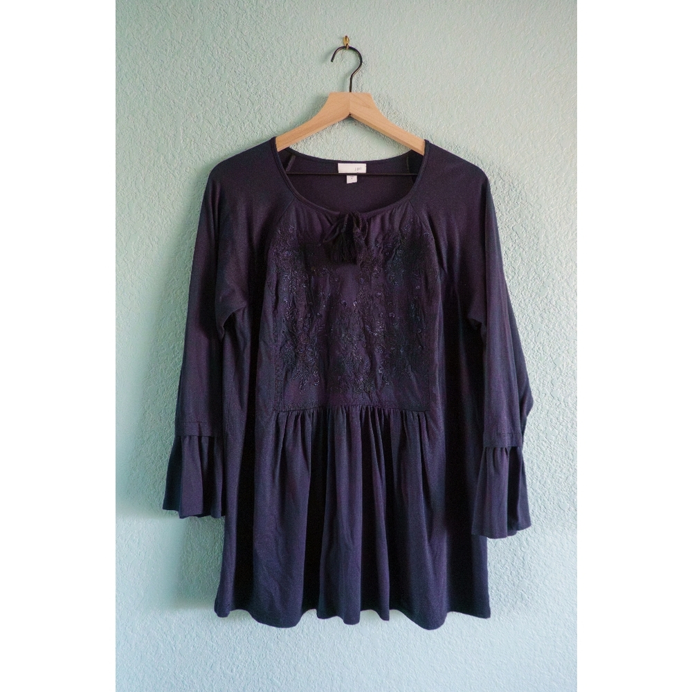 J. Jill | Embroidered Bell Sleeve Top